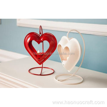 Candelabro de hierro forjado colgante Popular Love Heart